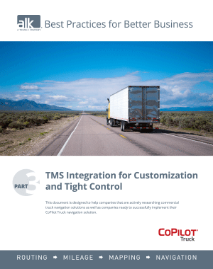 Best Practises Part 3: TMS Integration for Customization and Tight Control